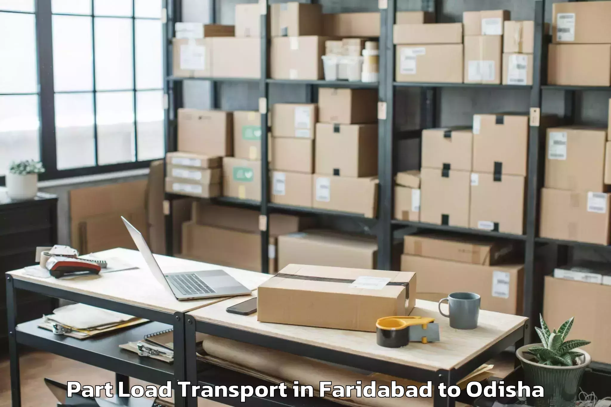 Trusted Faridabad to Bhuban Part Load Transport